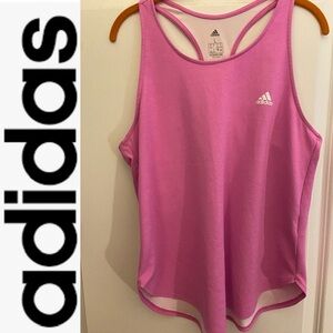 Adidas Aeroready Racer Back Logo Tank Top. Size Large EUC